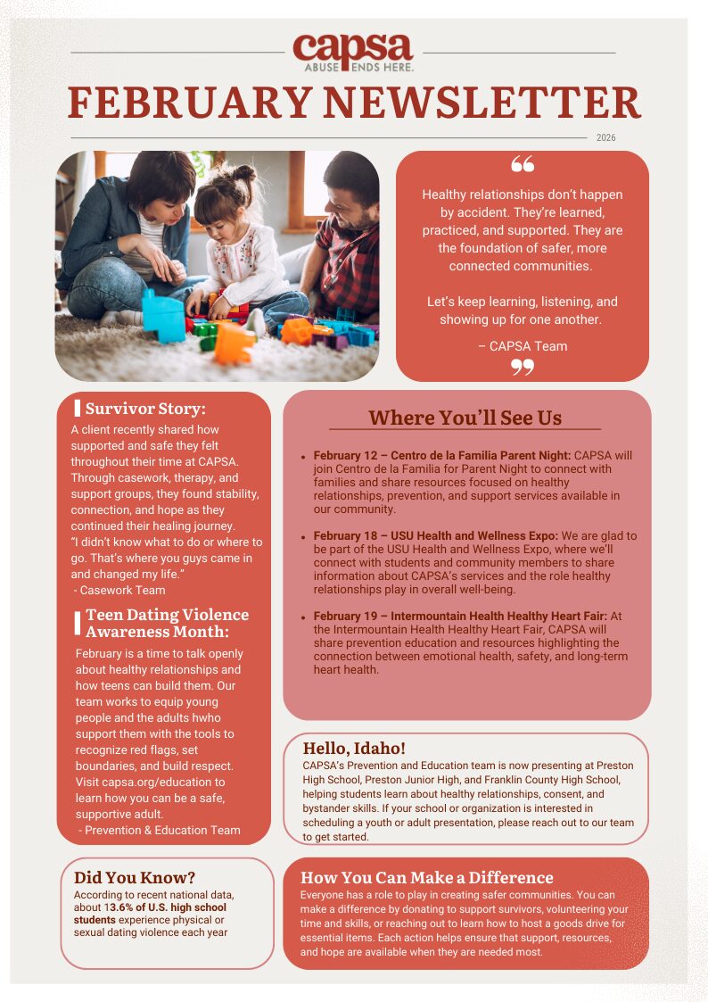 February Newsletter - English